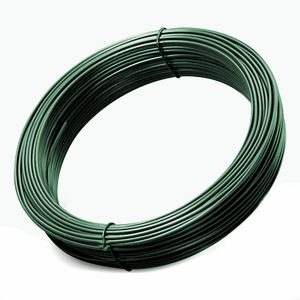 Napínací drôt ZN+PVC, zelený, 52/78 m