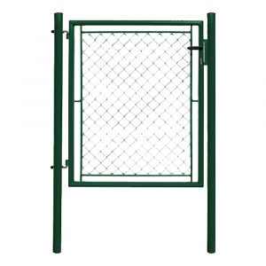 Brána jednokrídlová, 950/1200/1450/1550/1750/1950 x 1085 mm, štvorhranné pletivo, zelená