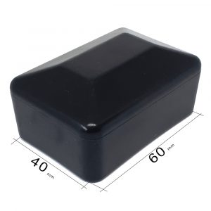 čiapočka na stlpik 60x40 mm cierna rozmer