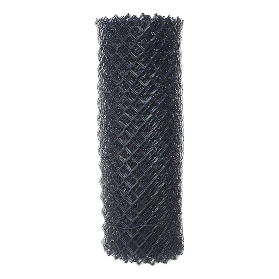 Štvorhranné pletivo ZN+PVC antracit 1000 mm, oko 55×55 mm, nízke plastové pletivo na plot, balenie 25 m – odolné záhradné pletivo na oplotenie domu, záhrady a pozemku