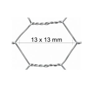 Šesťhranné pletivo pozinkované, výška 1000 mm, oko 13 x 13 mm, 50 m