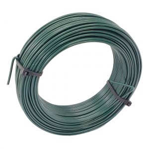 Viazací drôt ZN+PVC, zelený, 50 m