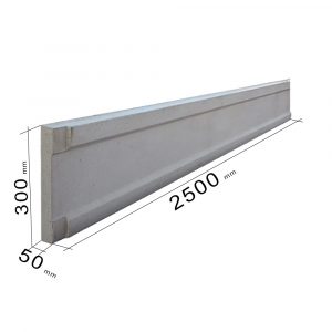 Podhrabová doska 2500 x 300 x 50 mm rozmer