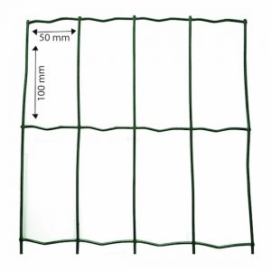 Zvárané pletivo, výška 2000,1800,1500,1200,1000,800,600,400 mm, oko 50 x 100 mm, 10,25 m, poplastované, rozmer