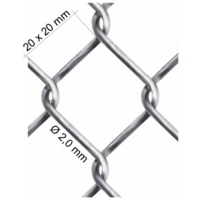 Chovateľské štvorhranné pletivo ZN, výška 1000 mm, oko 20 x 20 mm, 10 m