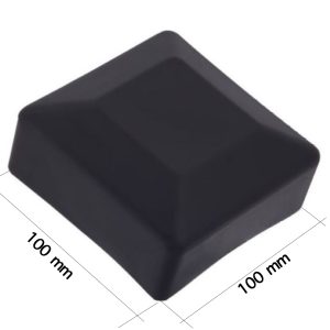 čiapočka na stĺpik 100 x 100 mm čierna