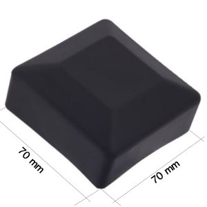 čiapočka na stĺpik 70x70mm, čierna, rozmer