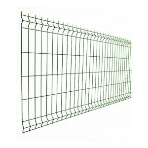 Plotový panel 3D STRONG výšky 1030 mm, 1230 mm, 1530 mm, 1730 mm a 2030 mm, šírka 2500 mm, oko 55 × 200 mm, zelené – pozinkované a poplastované panely na pevné, moderné a bezúdržbové oplotenie rodinných domov, záhrad a firiem