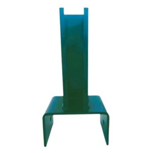 Platňa na stĺp 60 x 40 mm v tvare "U", zelená