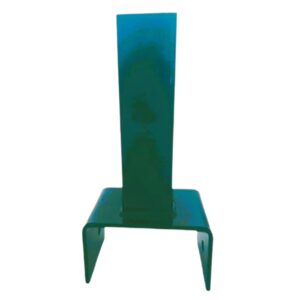 Platňa na stĺp 60 x 40 mm v tvare "U", zelená