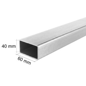 Joklový profil 60x40x2,0 mm, dĺžka 6000 mm, pozinkovaný