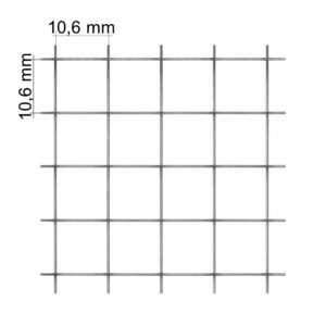 Chovateľská zváraná sieť ZN, výška 1000 mm, oko 10,6 x 10,6 mm, 10 m